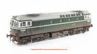 3379 Heljan Class 33/2 Diesel Locomotive number D6594 in BR Green livery with weathered finish